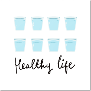 Healthy life Posters and Art